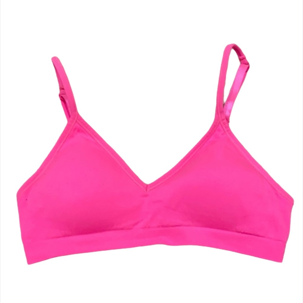 Hot Pink Bra w/ Adjustable Straps & Removable Pads